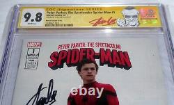 Peter Parker The Spectacular Spider-Man #1 CGC SS Signature Autograph STAN LEE