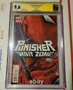 Punisher War Zone #1 2nd Printing Signed Stan Lee CGC Grade 9.6 SS 2013