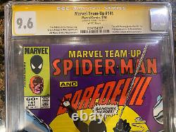 RARE Marvel Team-Up #141 Newsstand 9.6 CGC Sig Series Sig Stan Lee-Black Suit