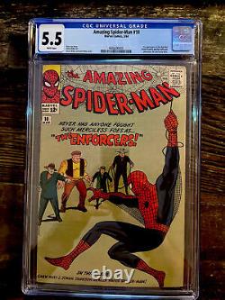 Rare White Pages! Amazing Spider-Man #10 CGC 5.5 1st Big Man & Enforcers