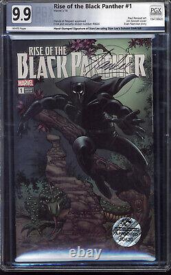 Rise of the Black Panther #1 Stan Lee Solvent DNA Ink Signature PGX 9.9 Not CGC