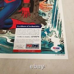 SIGNED By STAN LEE SPIDER-MAN Annual #2 PSA/DNA COMIC POSTER ART PRINT 1992 cgc