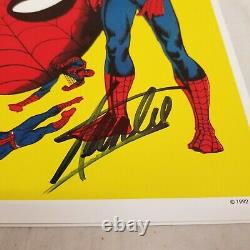 SIGNED By STAN LEE SPIDER-MAN Annual #2 PSA/DNA COMIC POSTER ART PRINT 1992 cgc
