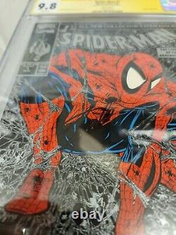 SPIDER-MAN #1 CGC 9.8 SILVER SIGNED BY STAN LEE Todd MCFARLANE ART! SM #1 HOMAGE