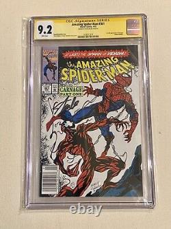 SPIDER-MAN #361 Newsstand CGC SS 9.2 1st Appearance Carnage STAN LEE