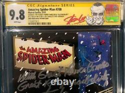 STAN LEE SIGNED CGC SS 9.8 Great Power remarked Amazing Spider-Man 700 CBCS