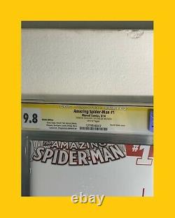 STAN LEE auto CGC 9.8 THE AMAZING SPIDER-MAN #1 inscription EXCELSIOR Excelsior