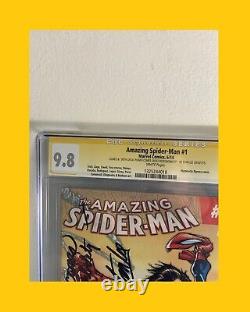 STAN LEE signed CGC 9.8 (WITH GREAT POWER) THE AMAZING SPIDER-MAN #1 inscription