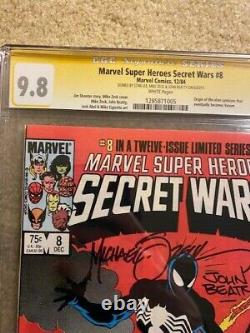 Secret Wars 8 CGC SS 9.8 3x Stan Lee, Zeck, Beatty Key Symbiote Origin