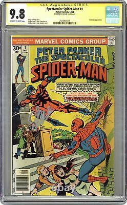 Spectacular Spider-Man Peter Parker #1 CGC 9.8 SS Stan Lee 1976 2504900015