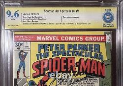 Spectacular Spiderman 1 9.6 NM+ 1976 CBCS (Like CGC) Stan Lee, Conway Signed