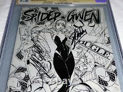 Spider-Gwen #1 CGC SS Signature Autograph STAN LEE 9.8 Midtown Comics Sketch Var