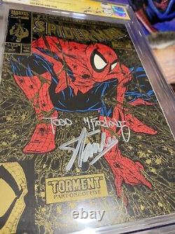 Spider-Man #1 Gold CGC 9.8 SS Stan Lee & Todd McFarlane Cover Gorgeous RARE