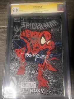 Spider-Man #1 Signed Todd McFarlane And Stan Lee Silver Variant CGC 9.8