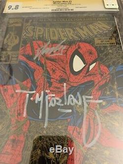 Spider-Man #1 UPC Gold Edition CGC 9.8 SS Signed By Stan lee & Todd McFarlane