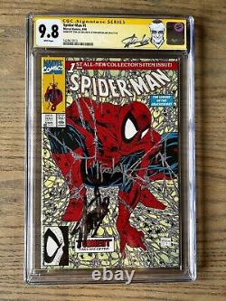 Spider-man 1 CGC 9.8 SS SIGNED BY STAN & TODD. RARE RETIRED CUSTOM STAN LABEL