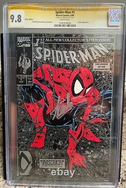 Spider-man #1 Cgc 9.8 Silver Edition Signed By Stan Lee