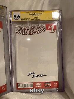 Spider-man #1 Signed Excelsior Stan Lee Cgc 9.8 & John Romita Sr. Cgc 9.6