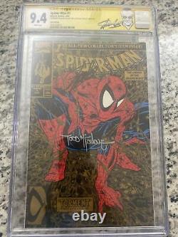 Spider-man 1 Torment Gold Variant Cgc 9.4 2x Ss Signed Stan Lee Todd Mcfarlane