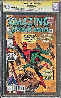 Spider-man #700 Ditko Variant Cgc 9.8 Ss Signed By Stan Lee Death Issue
