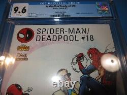 Spider-man/Deadpool #18 Rare Stan Lee Box Variant CGC 9.6 NM+ Gorgeous Gem