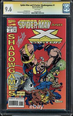 Spider-man & X-factor Shadowgames #1 Cgc 9.6 Ss Stan Lee Cgc #1025491020