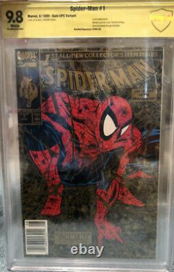 Spiderman #1 Gold UPC Walmart Edition CGC 9.8 Stan Lee Signature HTF RARE