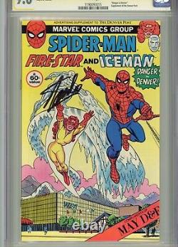 Spiderman Firestar and Iceman Danger In Denver CGC 9.6 Signed Stan Lee 3 Exist
