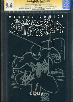 Spiderman# V2 #36 CGC 9.6 Marvel Comics Signed Stan Lee+1