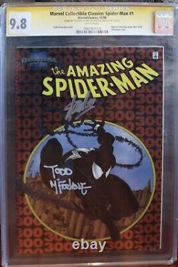 Spiderman chromium Marvel collectible classics # 1 CGC 9.8 SS STAN-LEE MCFARLANE