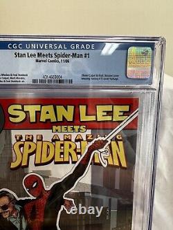 Stan Lee Meets Spider-Man # 1 CGC 9.8 Amazing Fantasy 15 Homage Morales Romita