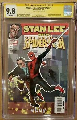Stan Lee Meets Spider-Man #1 CGC 9.8 SS Stan Lee WHITE PAGES 2006 NM/MT