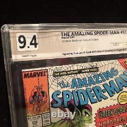 Stan Lee & Todd McFarlane Amazing Spider-Man #312 CGC 9.4 Unique Piece Slabbed