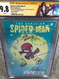 Superior Spider Man 1 CGC 4XSS 9.8 Stan Lee Romita Young Variant Cover Custom