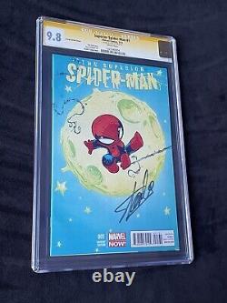 Superior Spider-Man #1 Marvel Comics Skottie Young Signed STAN LEE 2013 CGC 9.8