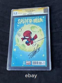 Superior Spider-Man #1 Marvel Comics Skottie Young Signed STAN LEE 2013 CGC 9.8