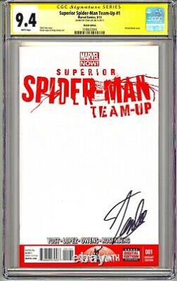 Superior Spider-man Team-up #1 Cgc Ss 9.4 Nm Stan Lee Blank Sketch Variant Rare
