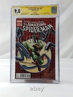 THE AMAZING SPIDERMAN #700 Homage Cover CGC 9.0 SS Stan Lee Marvel Comics