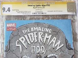 THE AMAZING SPIDER-MAN #700 CGC 9.4 SS signed by the legendary Stan Lee