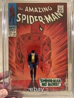 The Amazing Spider-Man #50/CGC Universal 3.0 OW-With1st Kingpin/Spidey Origin