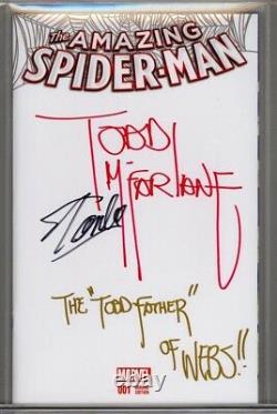 The Amazing Spider-man #1 Cgc Ss 9.8 Stan Lee Signed Inscribed By Todd Mcfarlane