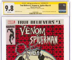 True Believers Venom vs Spider-Man #1 CGC 9.8 Signed STAN LEE ASM 300 McFarlane