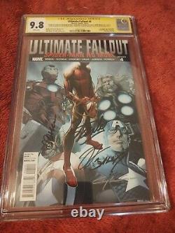 ULTIMATE FALLOUT #4 CGC 9.8 SS 7x SS Stan Lee