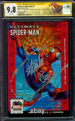 Ultimate Spider Man 6 CGC 3XSS 9.8 Stan Lee Niagara Falls Variant Custom Label