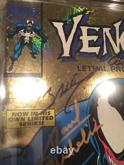 Venom Lethal Protector #1 GOLD CGC 9.8 SS Stan Lee Tom Holland Macfarlane 6x SIG