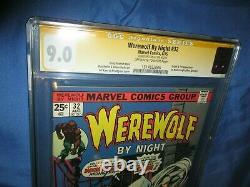 WEREWOLF BY NIGHT #32 CGC 9.0 SS Stan Lee 1st Appearance of MOON KNIGHT 1975