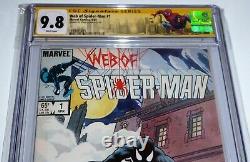 Web of Spider-Man #1 CGC SS Signature Autograph STAN LEE 1st App Vulturians