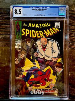 White Pages! Amazing Spider-Man #51 CGC 8.5 2nd Appearance Kingpin