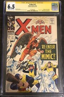 X-Men #27 CGC 6.5 SS Signed STAN LEE MIMIC joins Spider-Man Scarlet Witch Only21