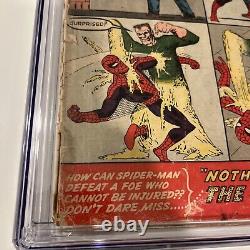 1963 Marvel Comics Amazing Spider-Man 4 CGC 0,5 1ère apparition de Sandman Silver Age, OW
 	<br/>

   <br/>  (Note: 'OW' is not translated as it likely refers to the comic's page quality, which is a common grading term in the comic book industry)
